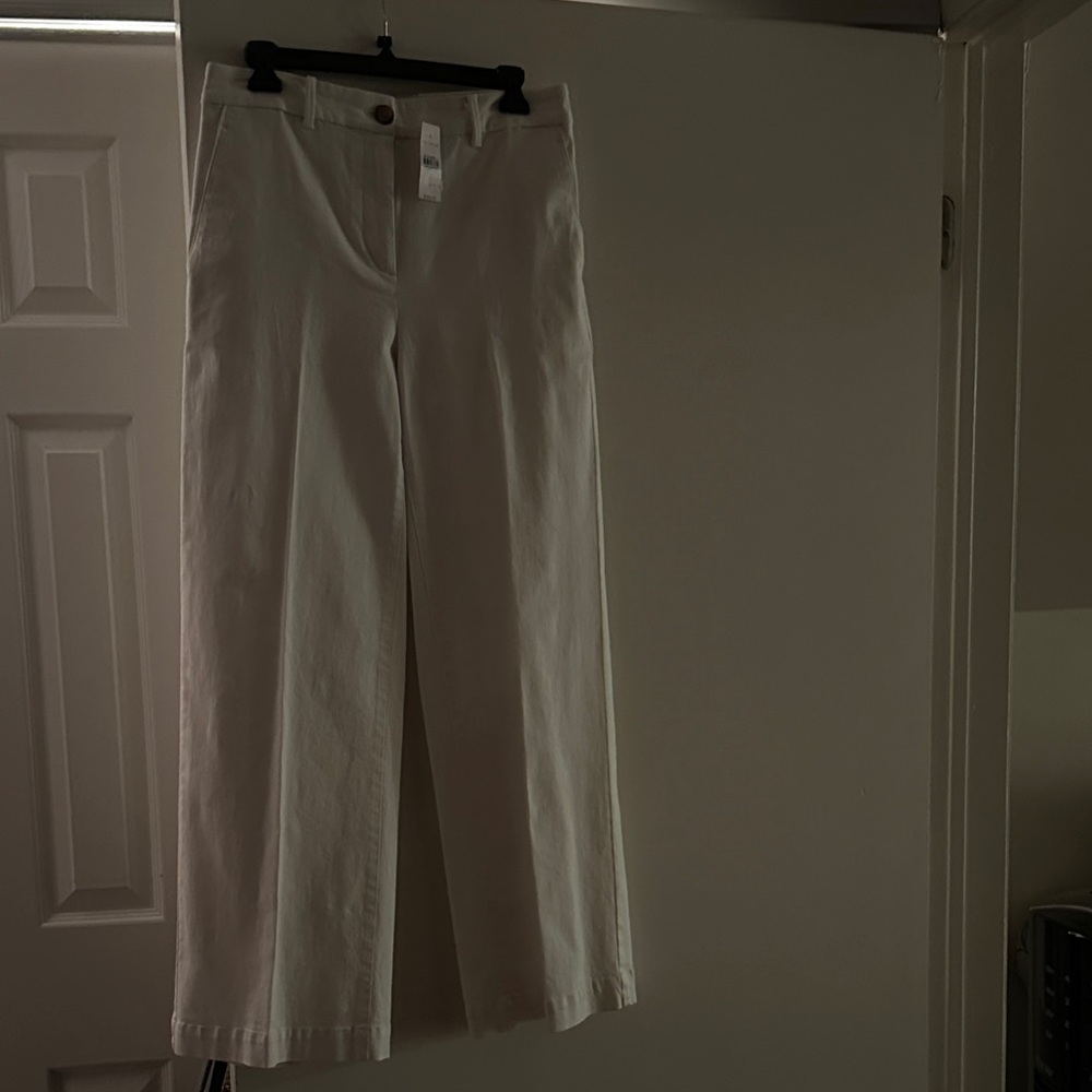 Ann Taylor White Boot Cut Pants